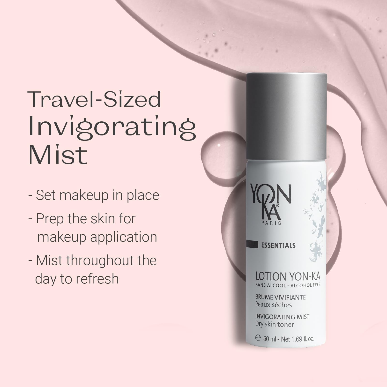 Hydrated skin with Yon-Ka Lotion PS Toner delivers gentle toning.