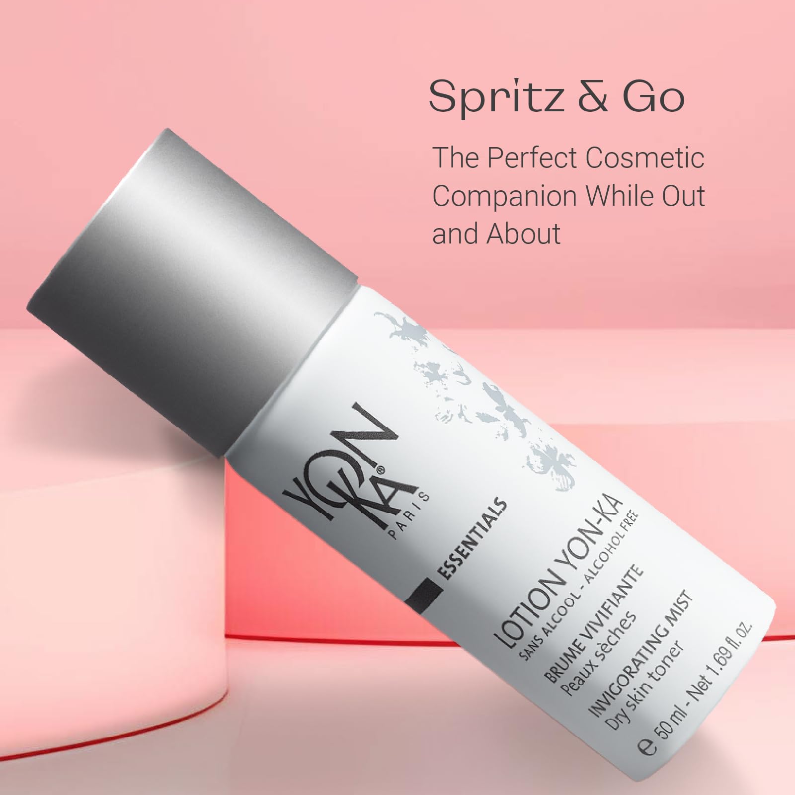 Travel-size Yon-Ka Lotion PS Toner packaging for on-the-go skincare.