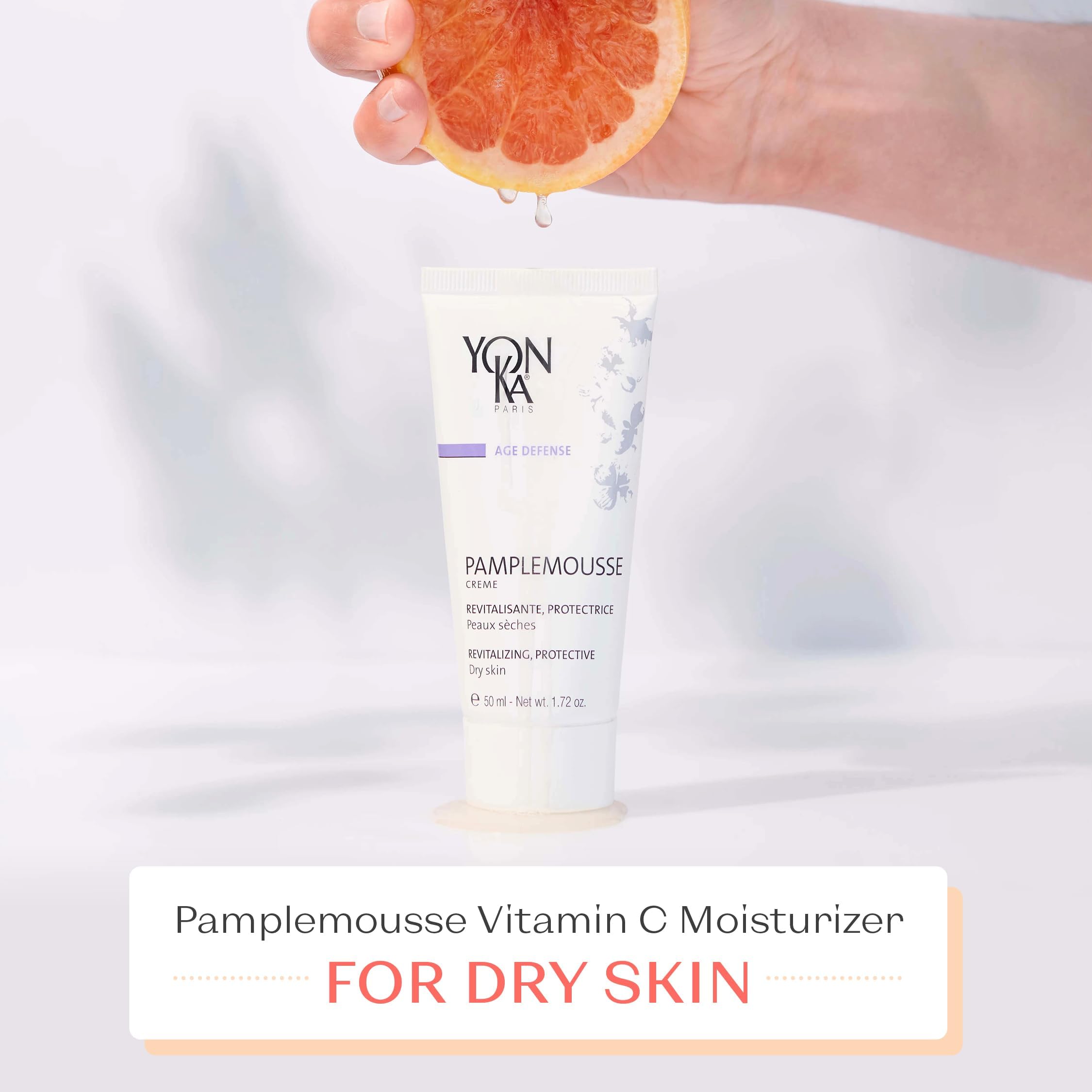 Yon-Ka Pamplemousse PS morning-night routine image demonstrates consistent care for balanced hydration.