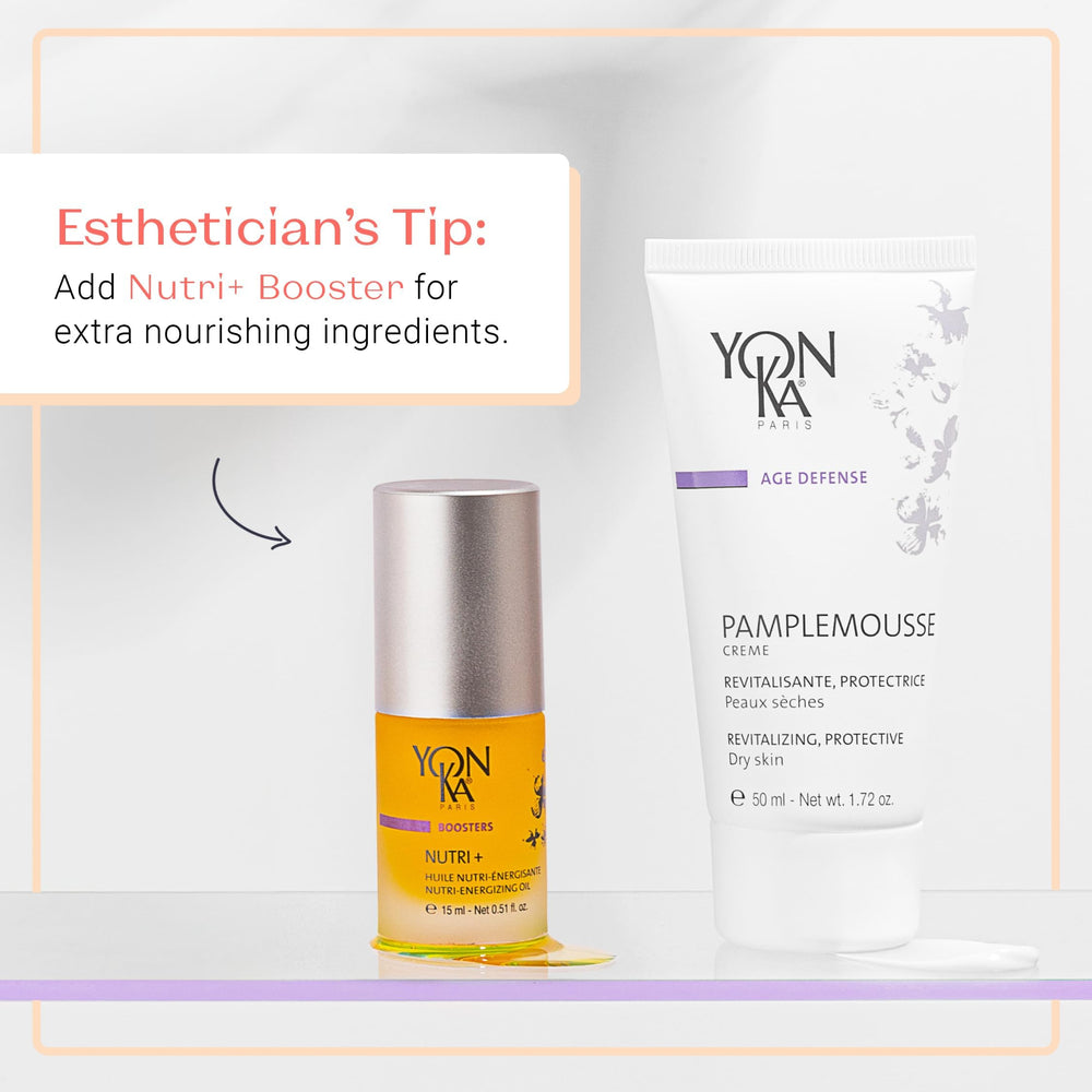 Yon-Ka Pamplemousse PS pumpkin seed oil nourishes dry skin with essential proteins.