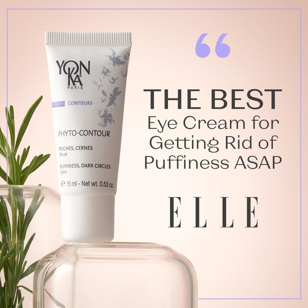 Creamy Yonka Phyto-Contour texture demonstrates hydrating eye care for all skin types.