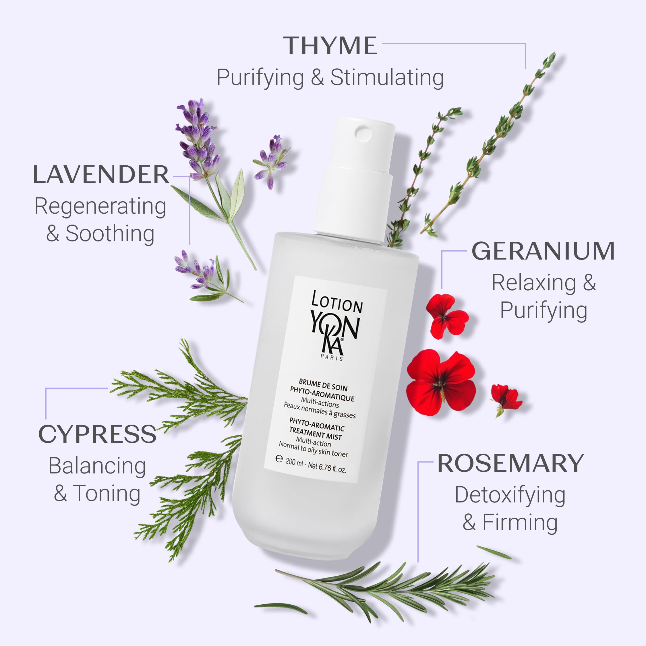 Yon-Ka PNG Lotion Toner 6.76 oz bottle angled for easy daily use.