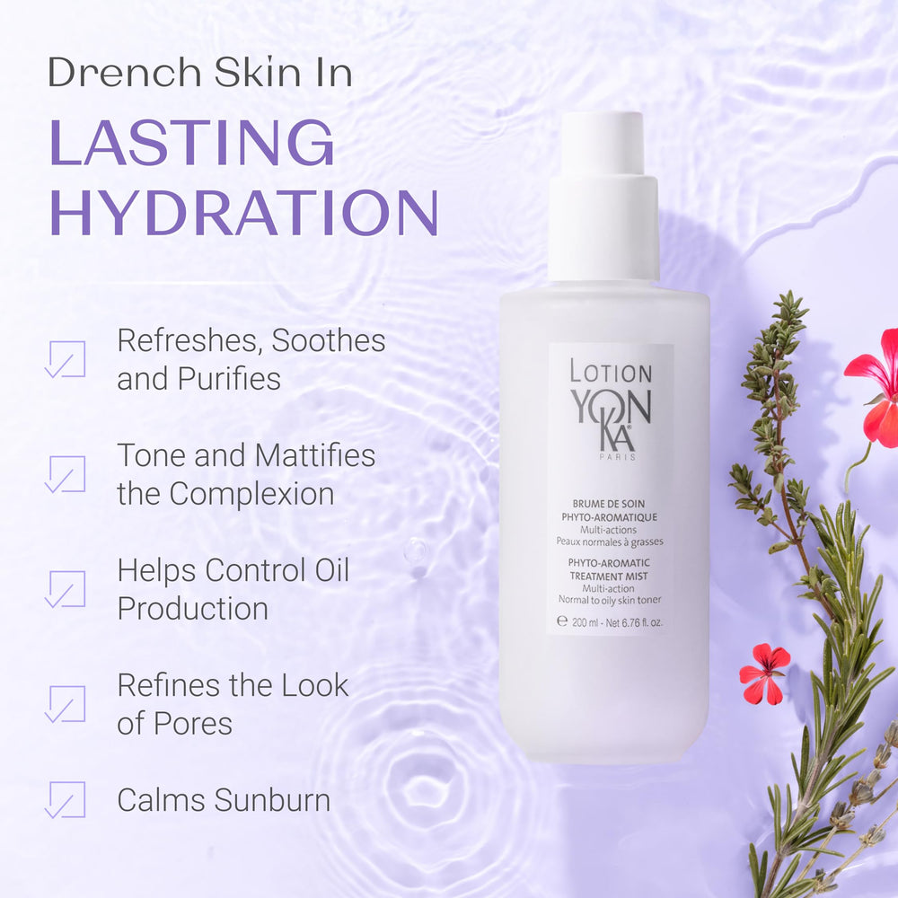 Yon-Ka PNG Lotion Toner five essential oils blend close-up adds fragrance and balance.
