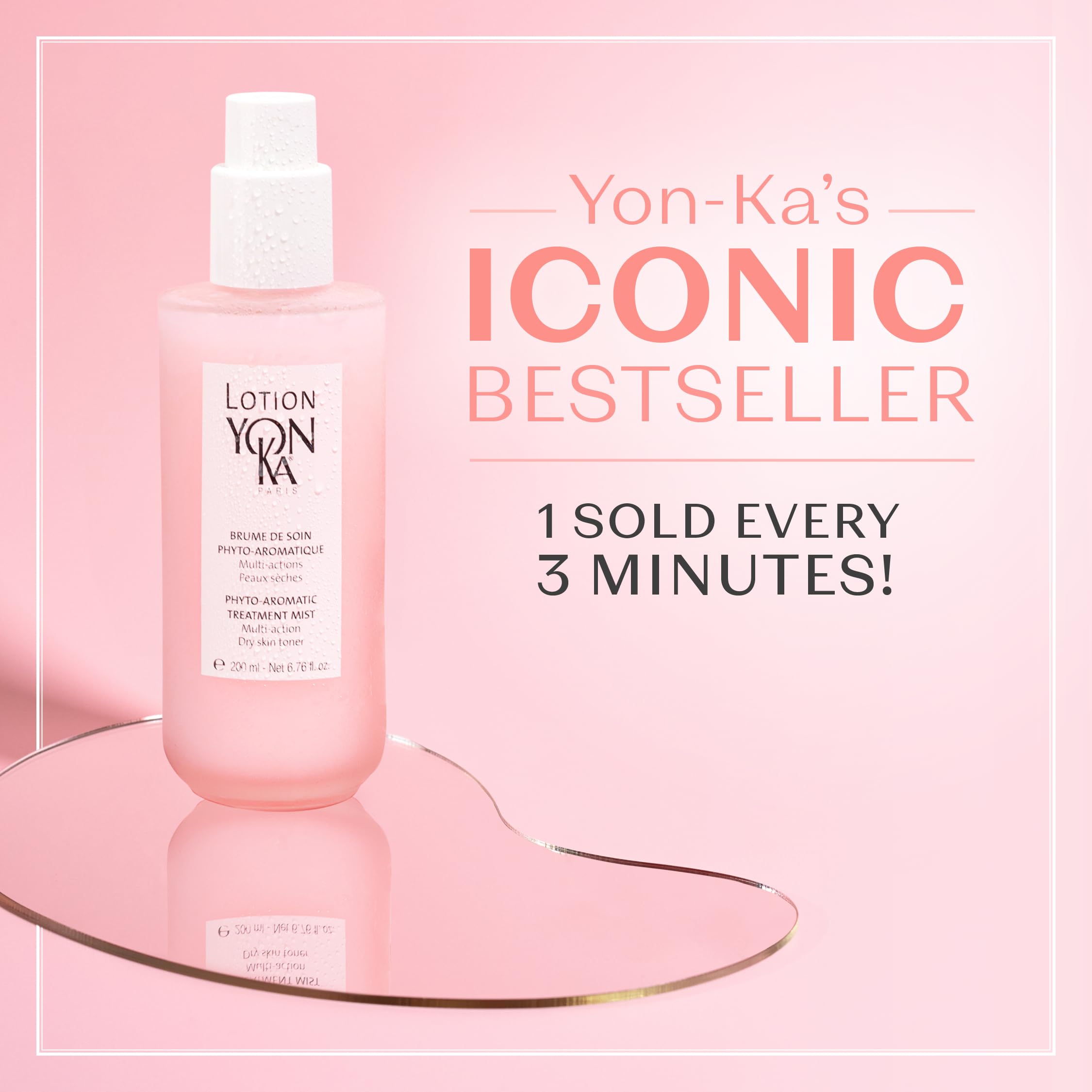 Yon-Ka PS hydrating formula close-up showcases pore-minimizing look and refined skin texture.