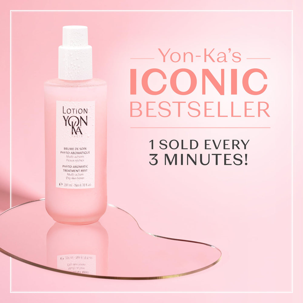 Yon-Ka PS hydrating formula close-up showcases pore-minimizing look and refined skin texture.