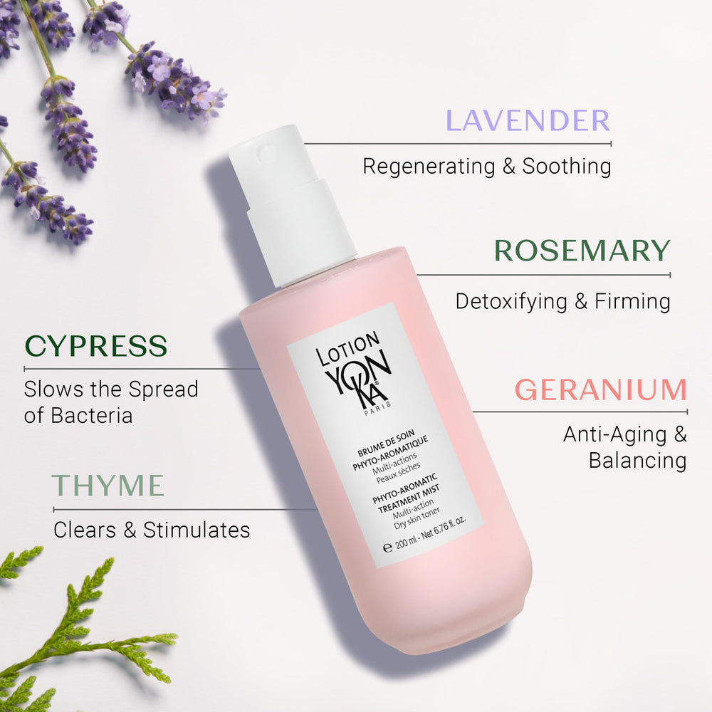 Yon-Ka PS toner used morning or night for calming, hydrating wellness.