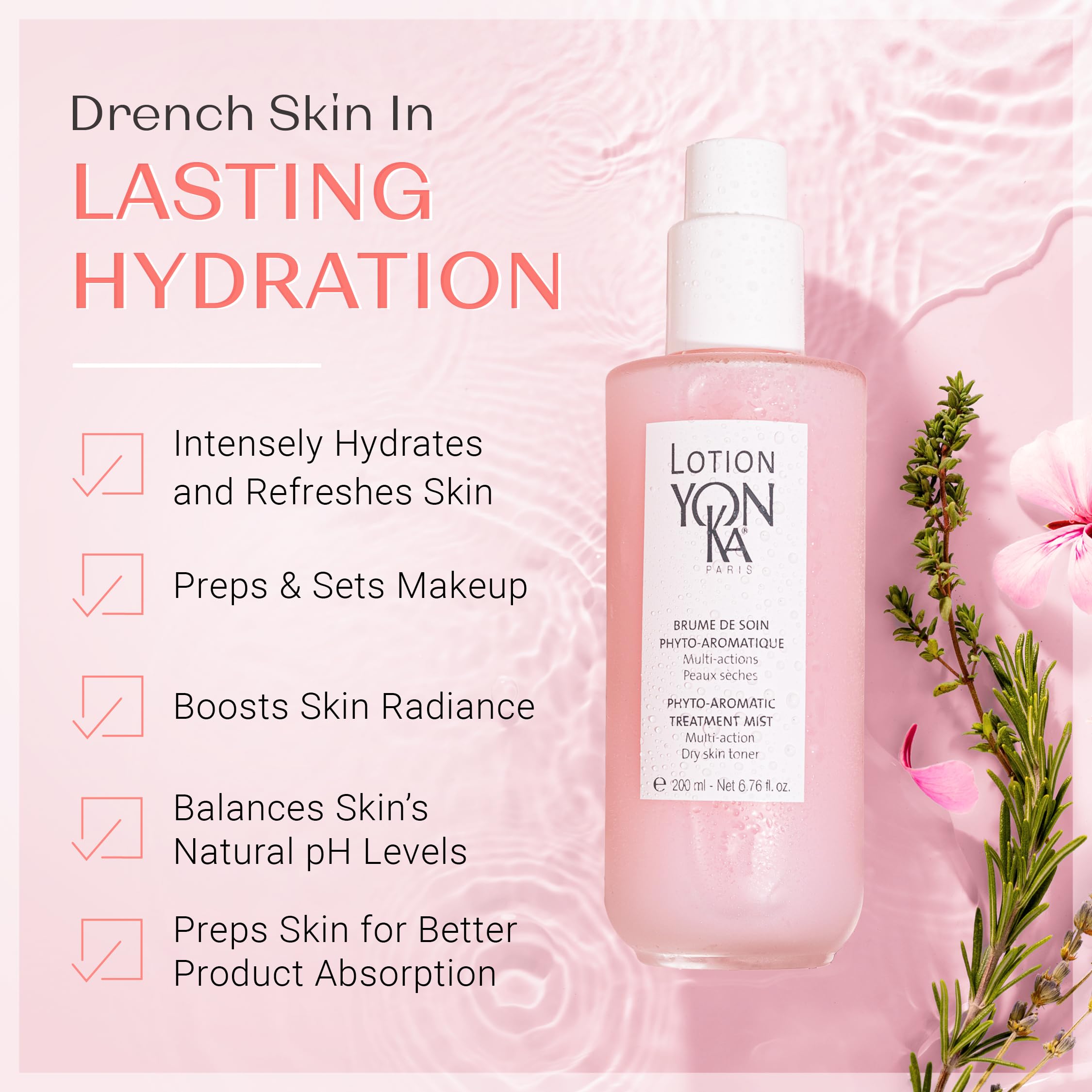 Yon-Ka PS toner eco packaging emphasizes reduced weight and sustainable design.