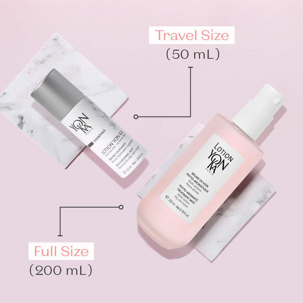 Yon-Ka PS toner bottle with mist spray for refreshing daytime boost.