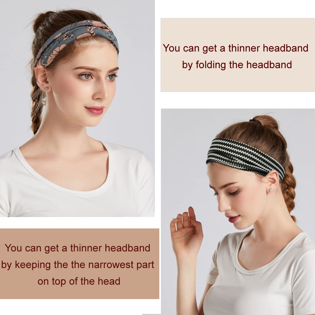 YONUF boho headband breathable-material for cool, comfortable wear