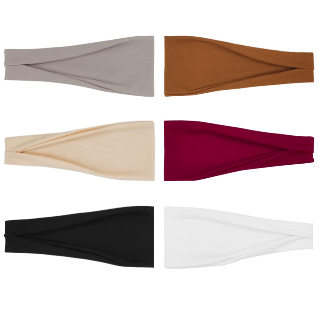 YONUF headbands for women, wide headband with sweat absorption during workouts.