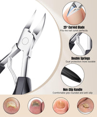 YOOGLOW ingrown toenail tools in case for portable home pedicure
