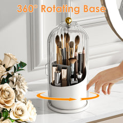 YOOLENS 360-degree rotation keeps lid in place while brushes are accessed.
