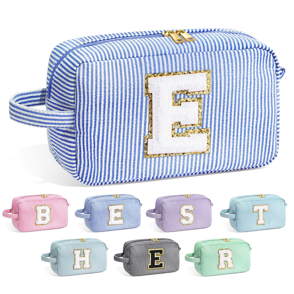 YOOLIFE bridal makeup bag with initial design for bridesmaids, organized look