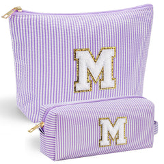 YOOLIFE chenille initial front closeup shows durable stitched letter design
