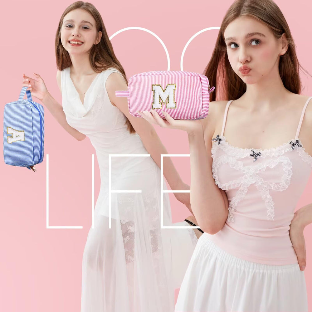 YOOLIFE daily-use makeup bag with multiple compartments for tidy cosmetics