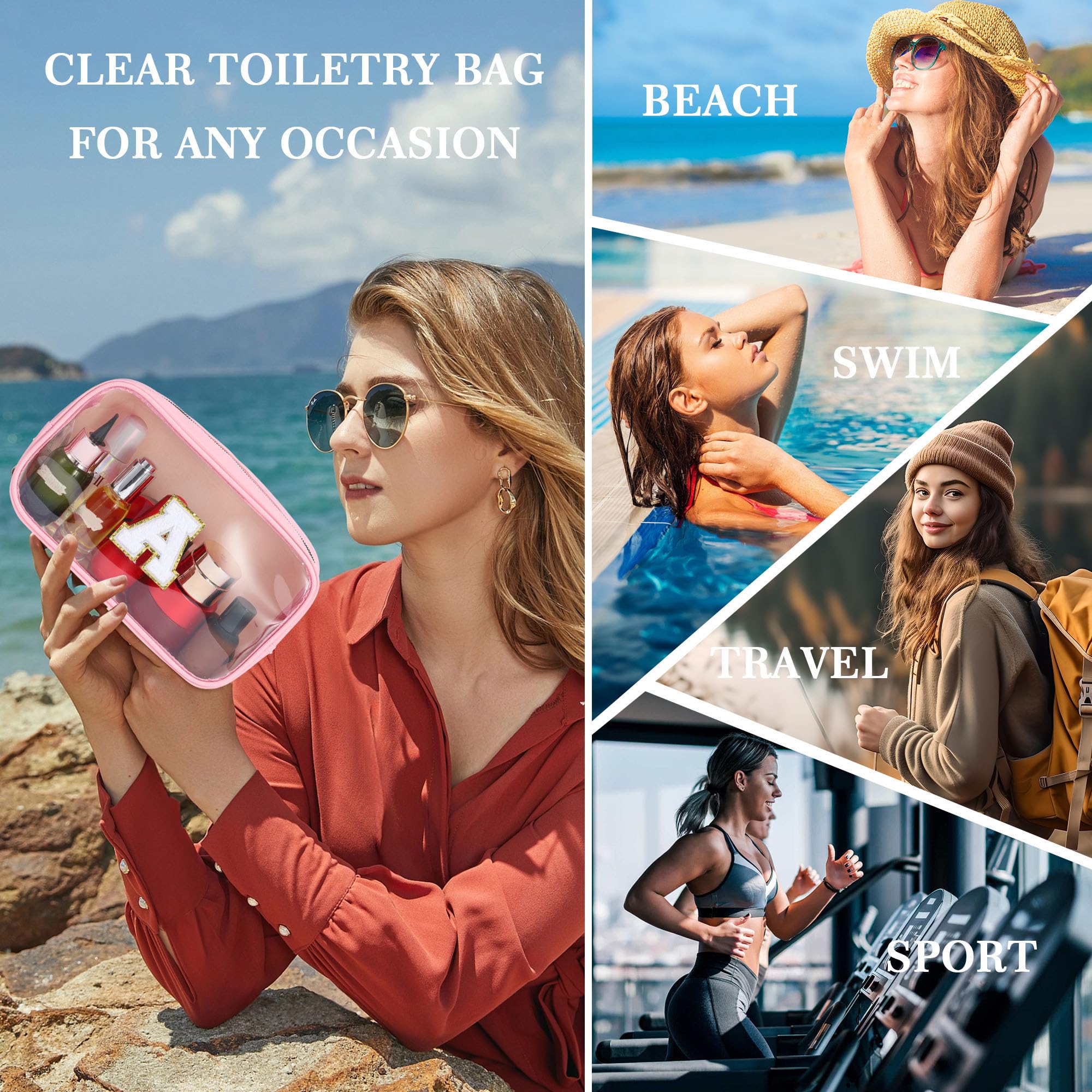 YOOLIFE easy-to-clean makeup bag that wipes clean with a damp cloth.