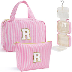 YOOLIFE hanging toiletry bag open compartments for quick access during travel.
