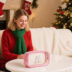 YOOLIFE Initial Clear Makeup Bag mini view showing compact travel size