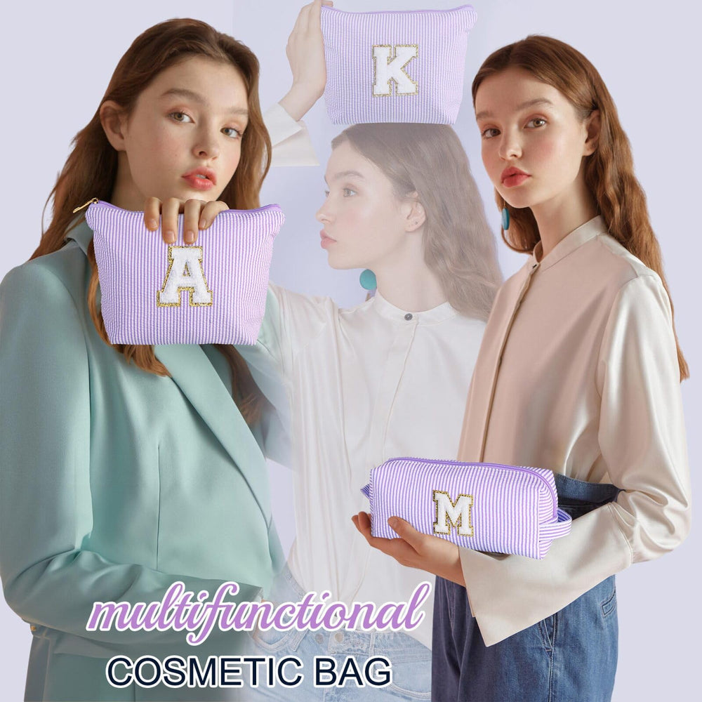 YOOLIFE makeup bag color options in pink blue purple green and black for versatile style.