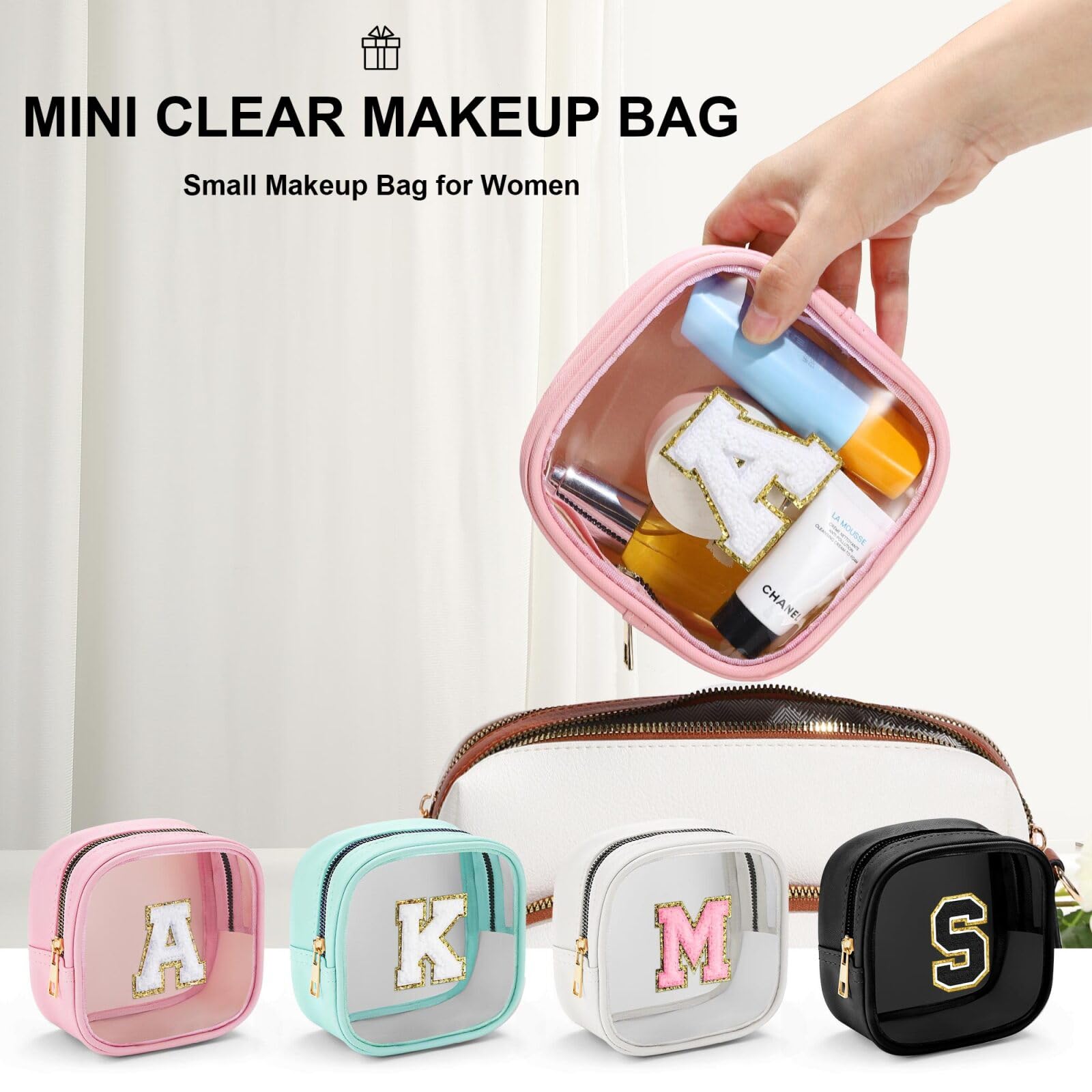 YOOLIFE Mini Makeup Bag pink-e color adds playful style to routines.