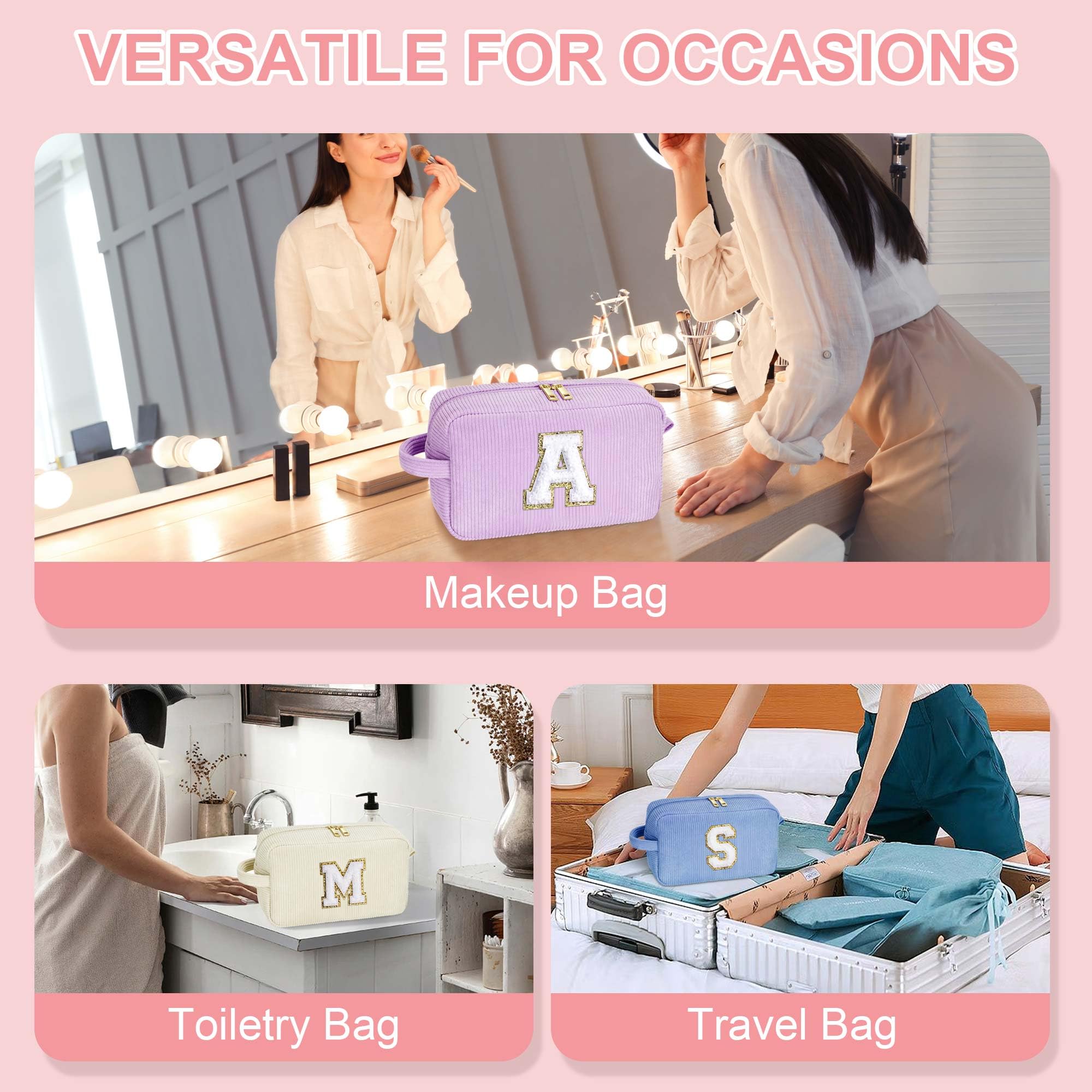YOOLIFE travel toiletry bag versatile storage for cosmetics and small essentials.