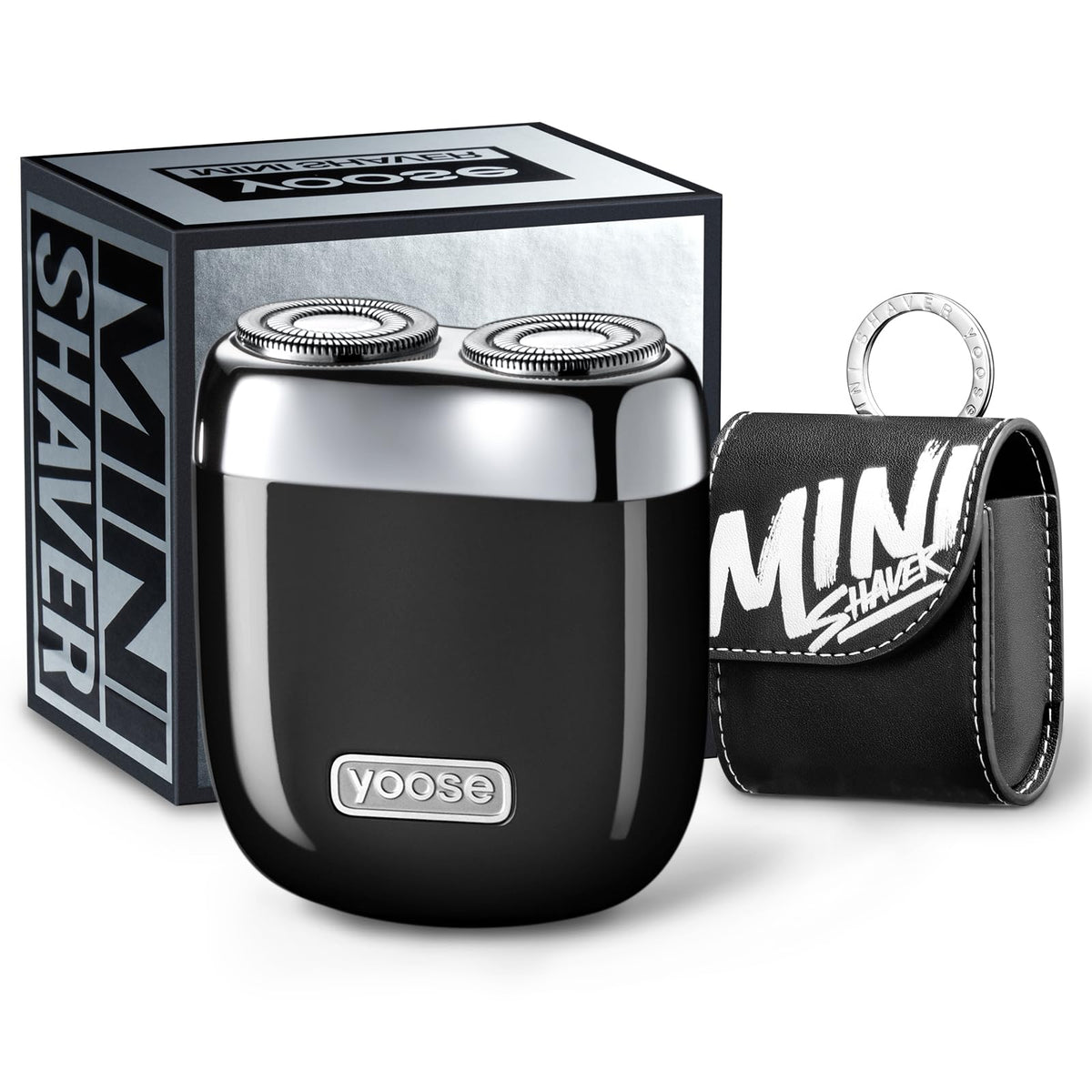 Yoose Alloy Mini Shaver front view shows a compact, travel-ready razor for daily routines.