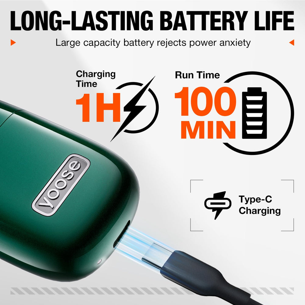 yoose Nose Hair Trimmer 2.0 dual-edge blades for clean, even trimming