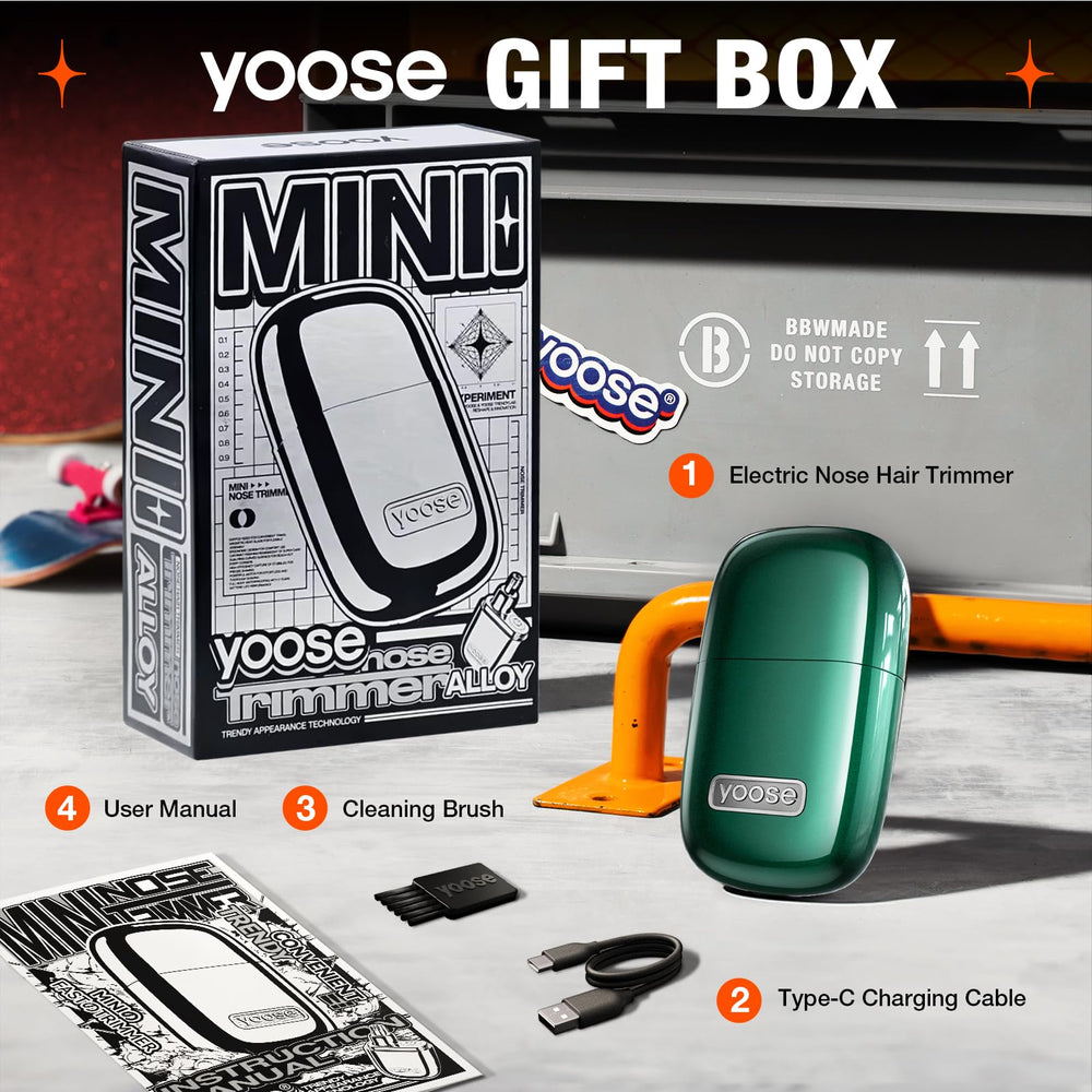 yoose Nose Hair Trimmer 2.0 quiet motor for comfortable grooming