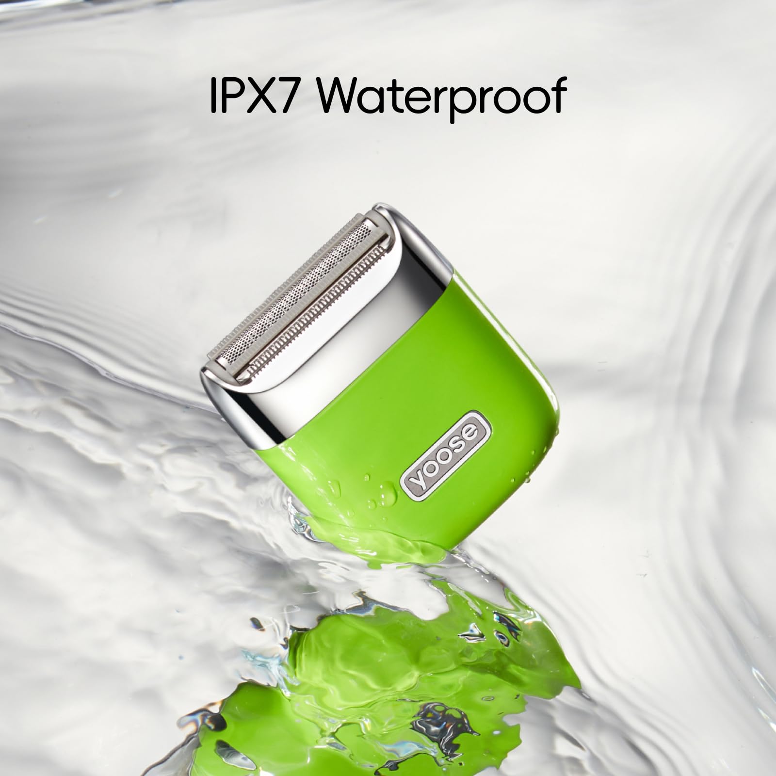 Yoose USB-C charging keeps the shaver powered and ready.