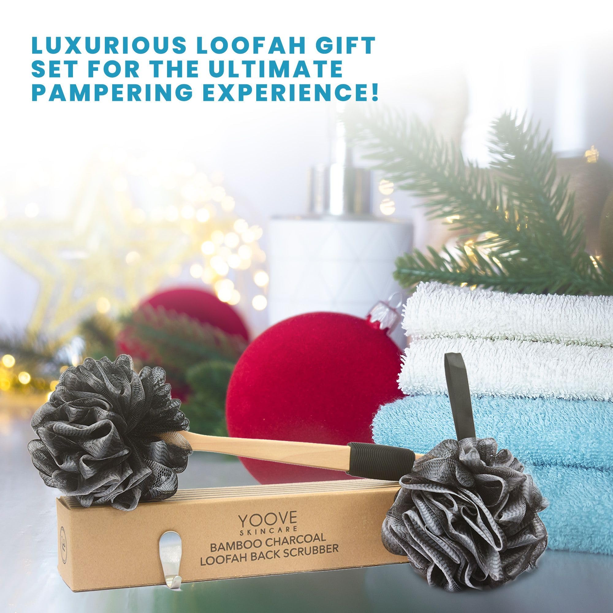 Yoove quick-drying fibers help keep the bath area tidy.