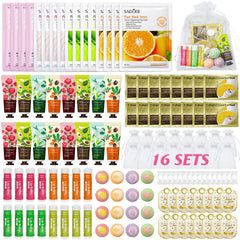 Yopela 128-piece spa kit laid out for at-home pampering and party gifting