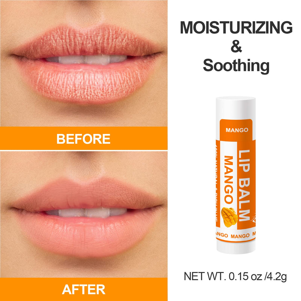 Yopela lip balm on dry lips illustrating relief from chapping
