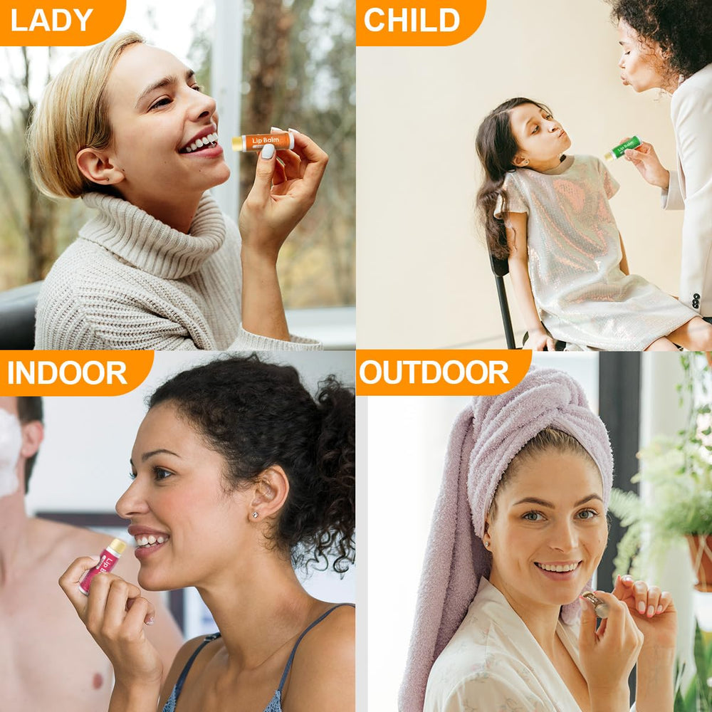 Yopela lip balm on-the-go use shown for daily protection