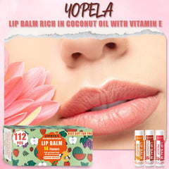 Yopela non-GMO beeswax lip balm in bulk packaging for clean lip care.
