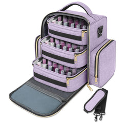 YOREPEK nail polish organizer showing 72 bottle capacity for tidy storage