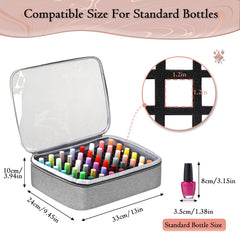 YOREPEK bottle slots fit standard 15ml bottles with sponge protection.