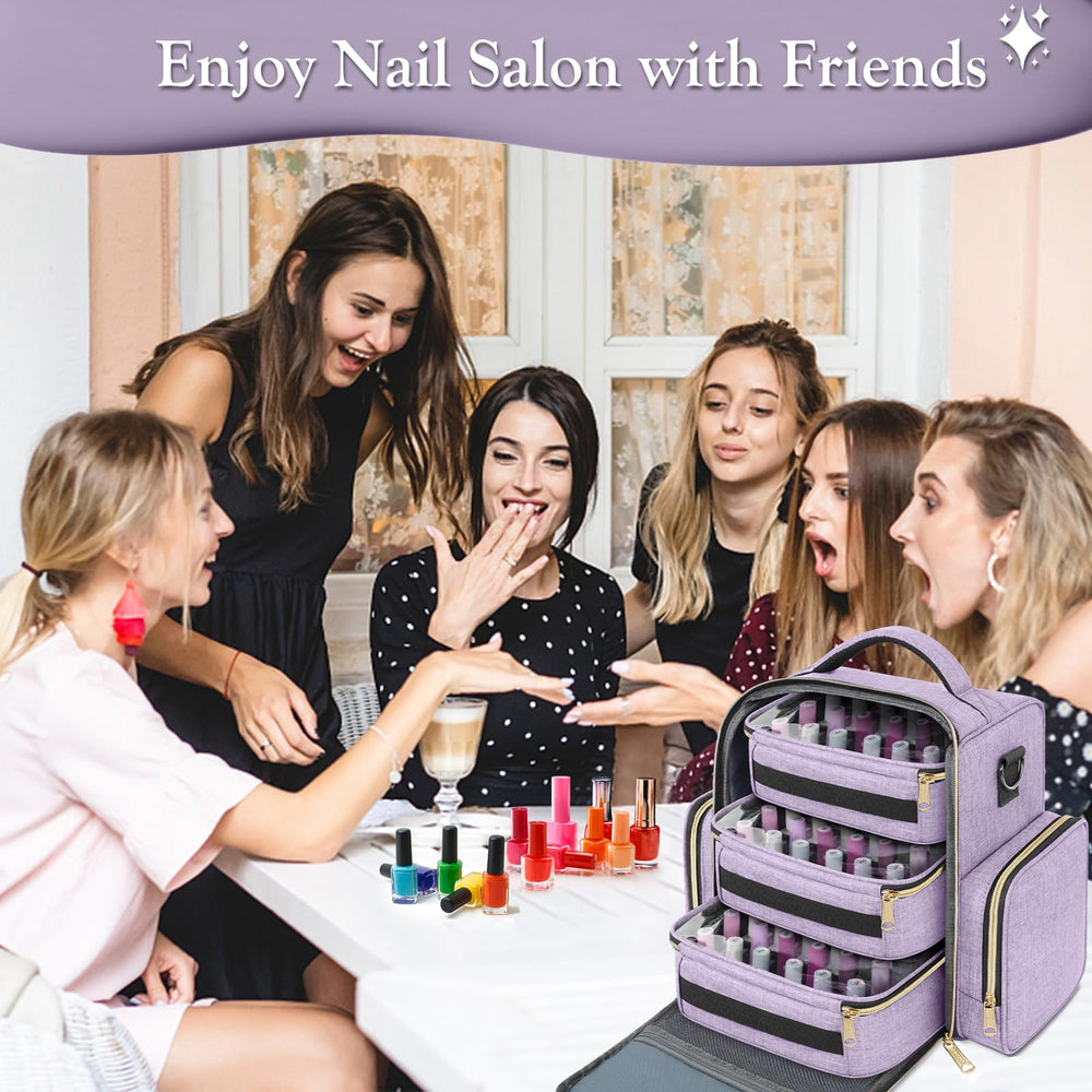 YOREPEK nail polish organizer luggage strap attachment for travel