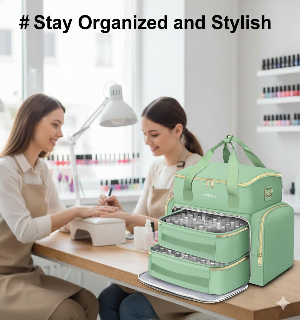 YOREPEK organizer with three carrying styles simplifies transport, luggage strap enhances travel usability.