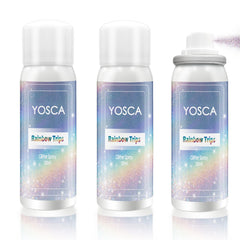 Yosca body glitter spray travel kit 3-pack bottles for on-the-go sparkle.
