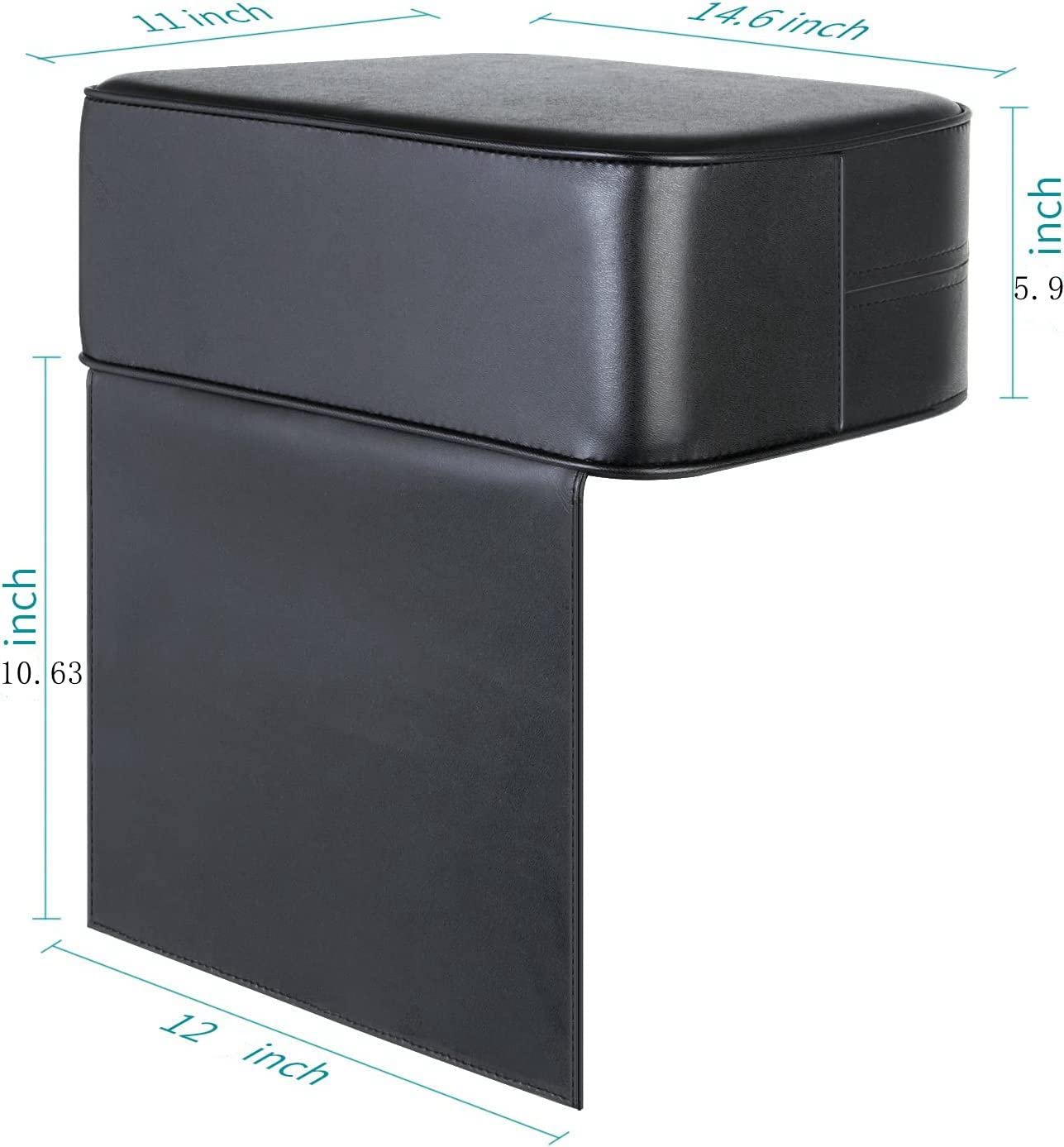 YOSHIKO booster cushion in black adds stylish padding for small clients.