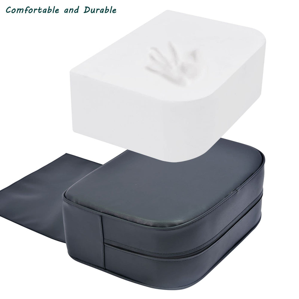 YOSHIKO booster cushion offers an easy-clean surface for busy salons.