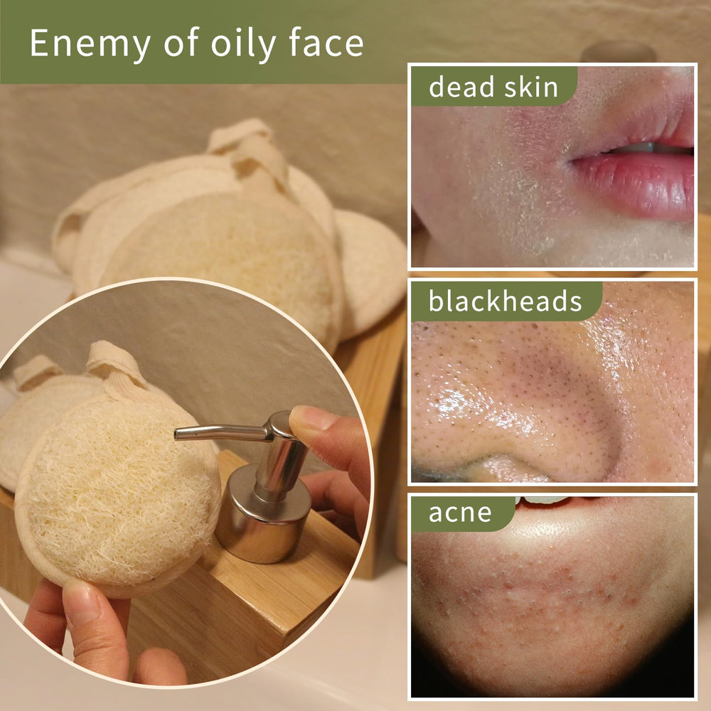 YOTDHUO lufa natural con textura suave para limpieza facial