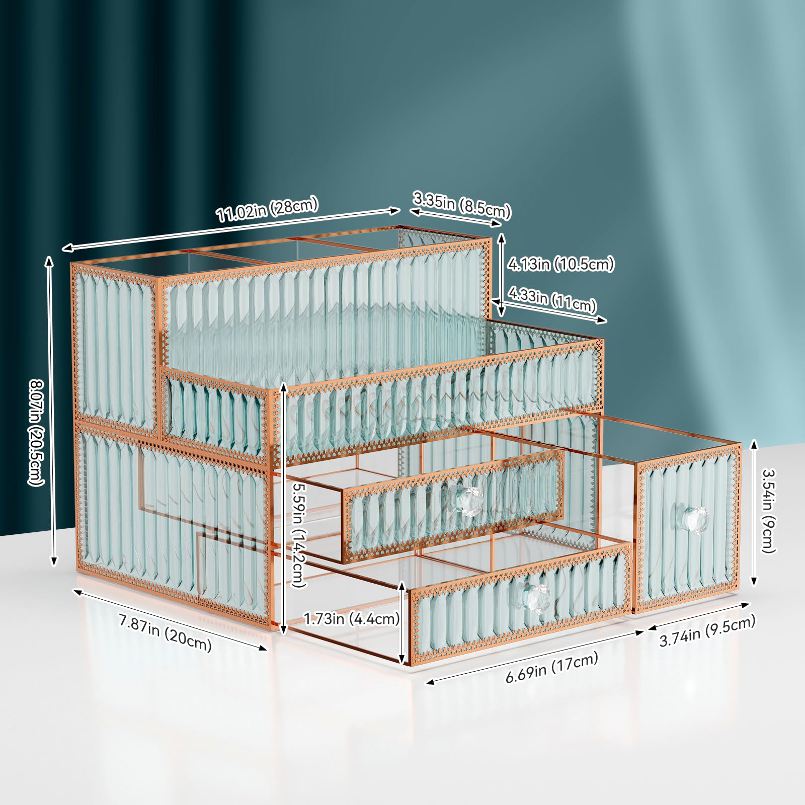 Youdepot cosmetic-display gift-ready on a shelf offers a stylish vanity gift option.