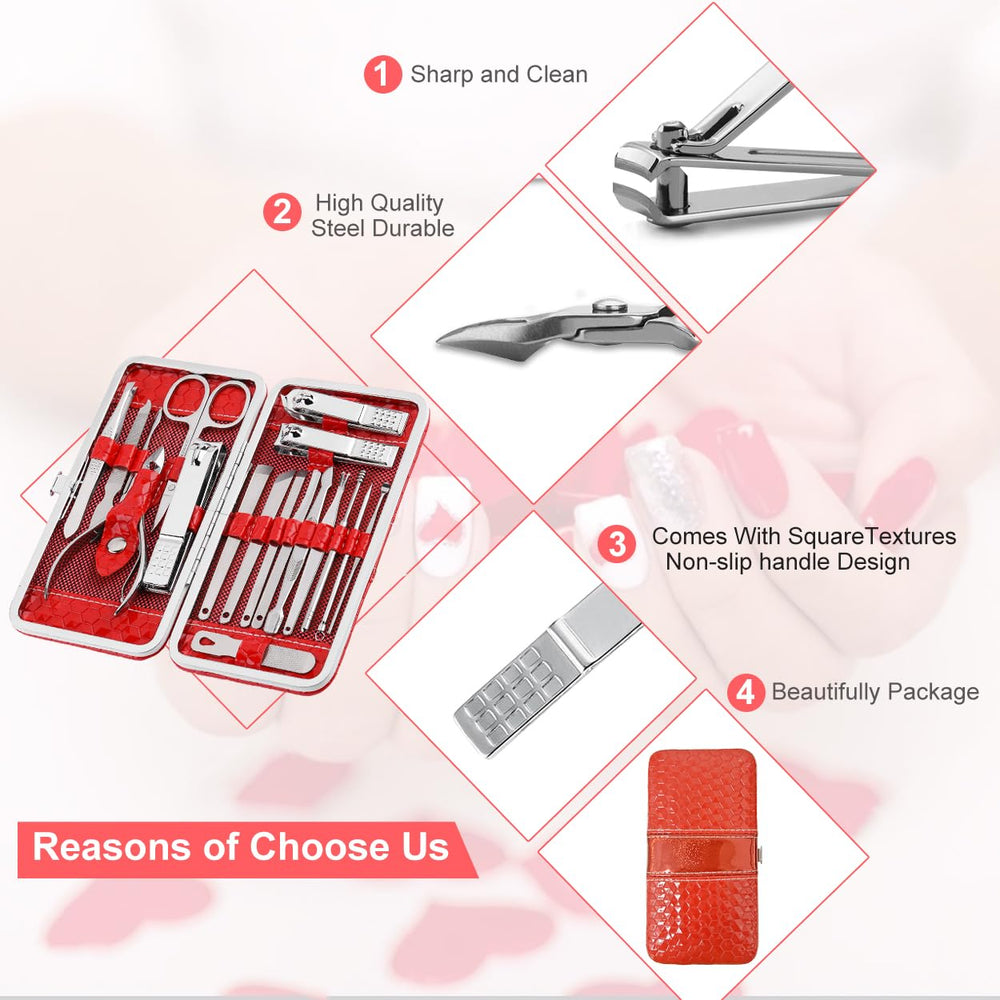 Yougai grooming kit with facial tools for on-the-go care