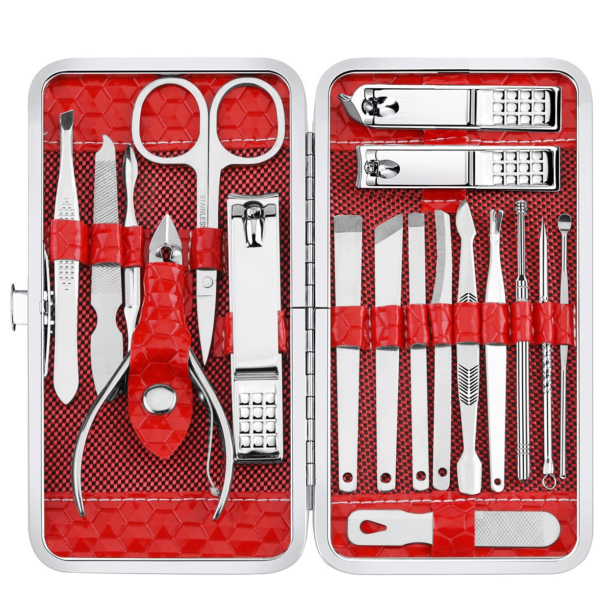 Yougai manicure set 18-in-1 tools for precise hand care and grooming