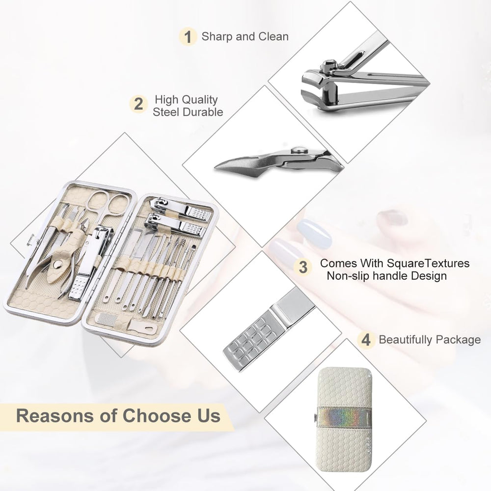 Yougai foot-care tools arranged for convenient at-home pedicure.