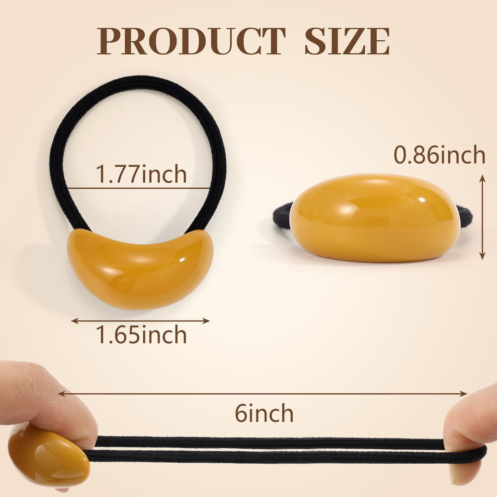 Yougeigy non-damage smooth hair tie images highlight snag-free secure ponytails
