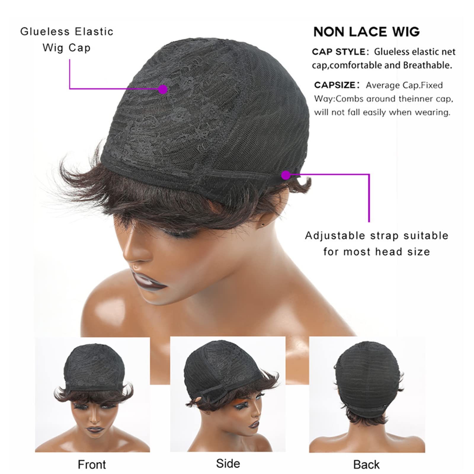 YOUKNOWIG pixie cut wig cosplay-ready styling for events and photos.