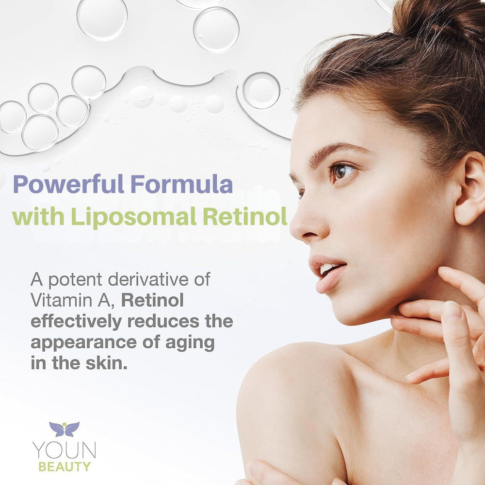 YOUN Beauty Retinol Night Cream ingredients panel highlights hydrating actives.