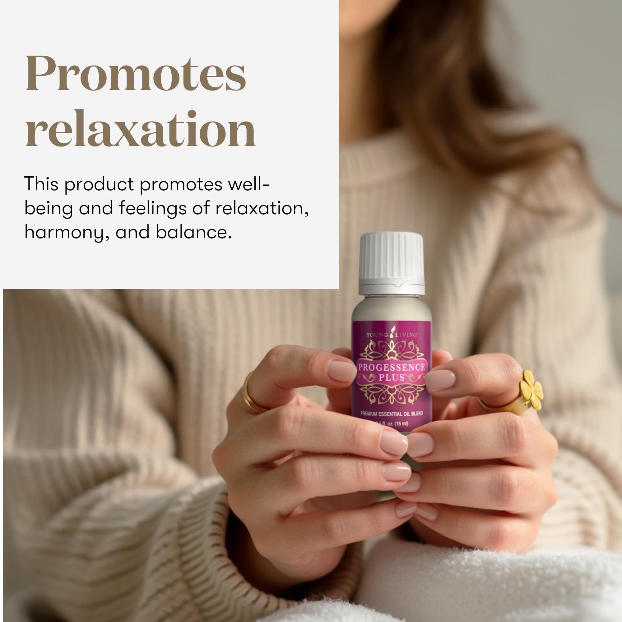 Young Living Progressence Serum dropper dispensing for easy morning use.